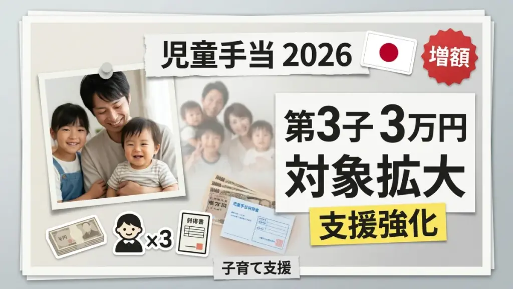 2026年の日本の児童手当増額