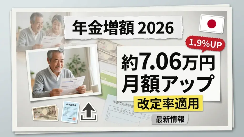 2026年の日本の年金増額