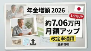 2026年の日本の年金増額