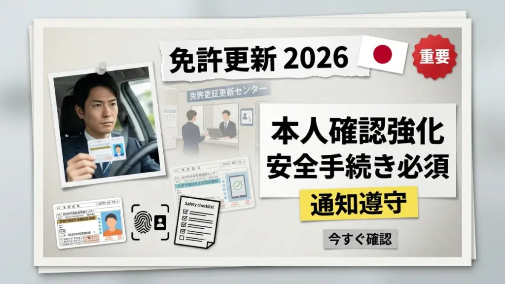2026年の日本の運転免許更新